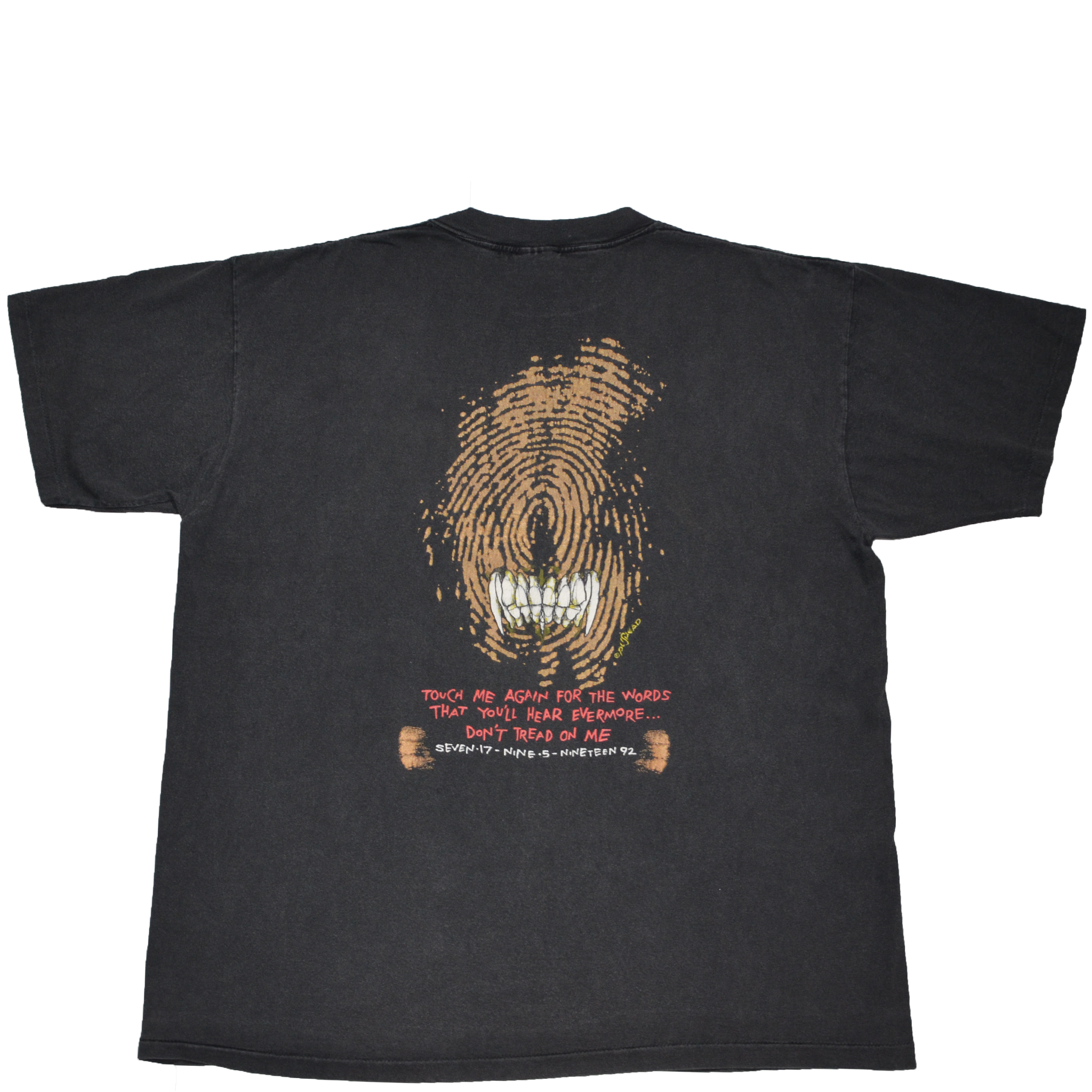 1992 METALLICA "DON'T TREAD ON ME" - XL - Nostalgic Appreciation