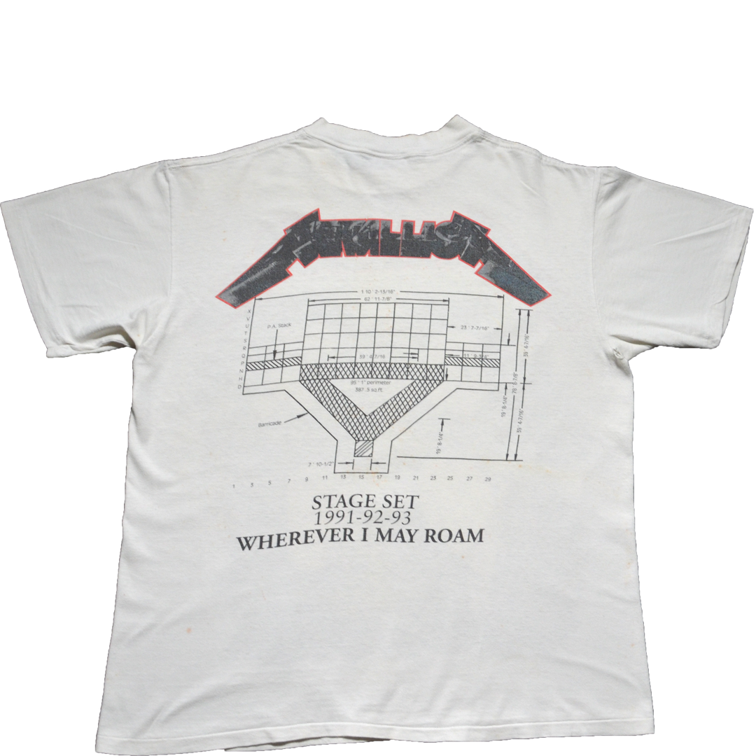 1991 METALLICA "WHEREVER I MAY ROAM" - L - Nostalgic Appreciation