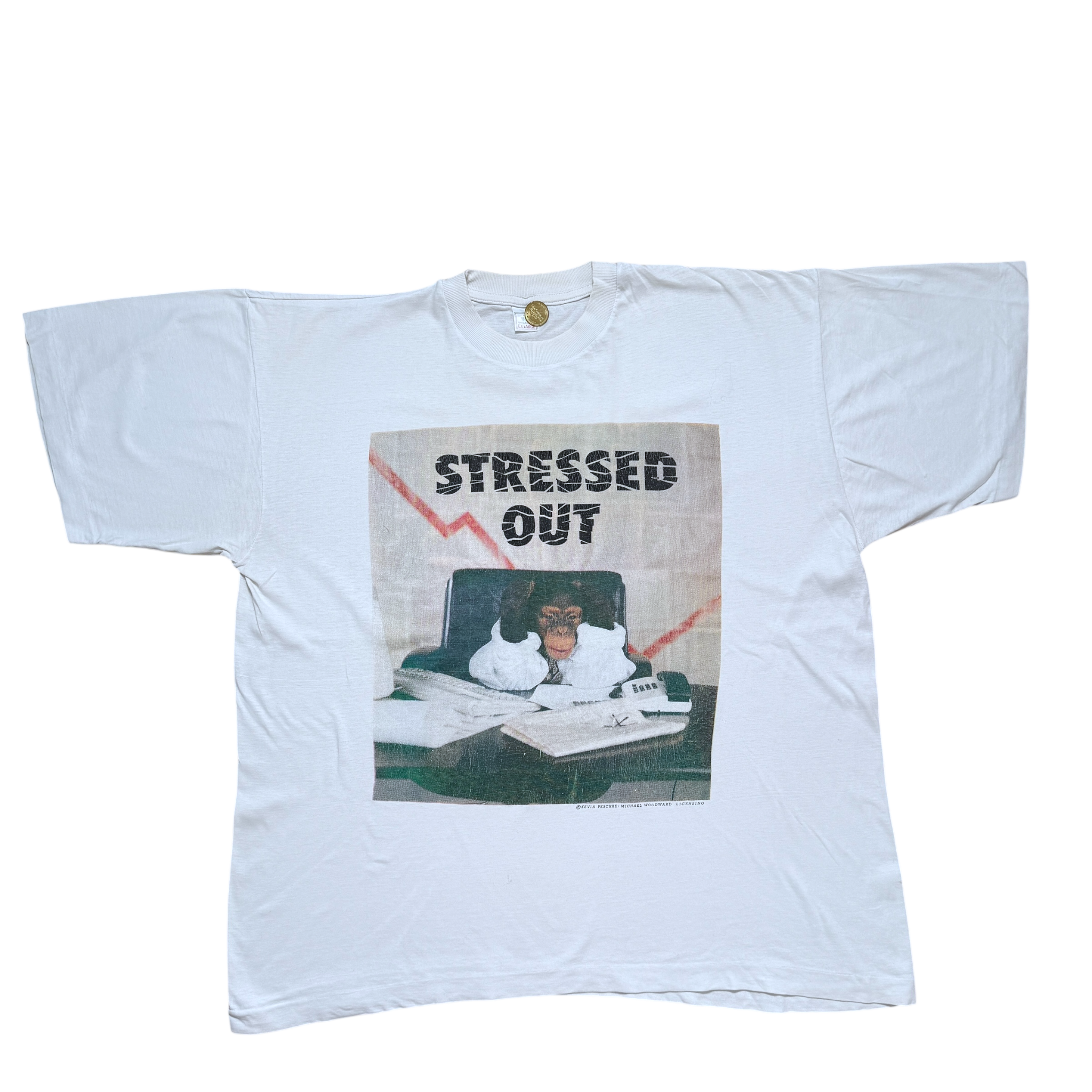 '90S MICHAEL WOODWARD "STRESSED OUT" - XL