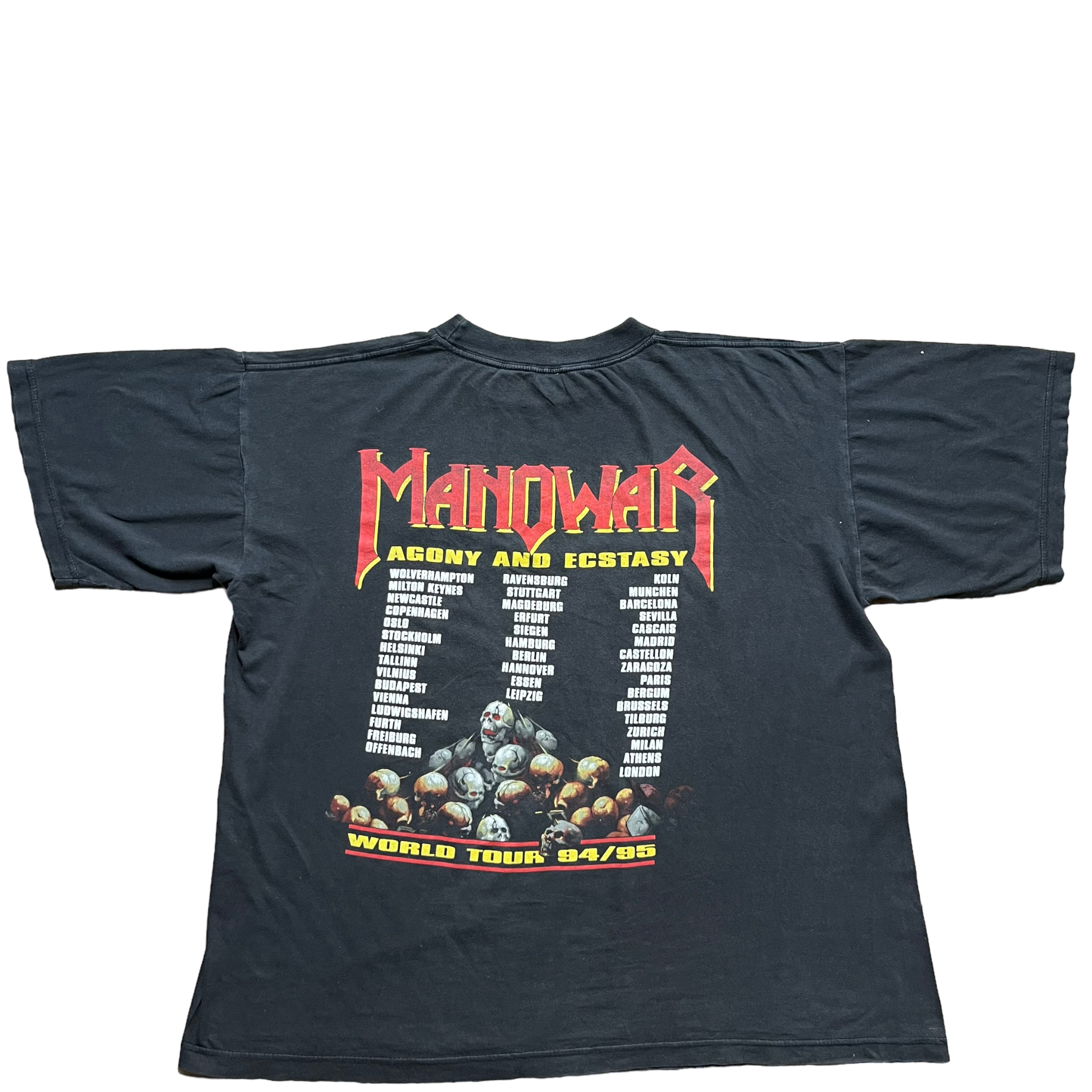 MANOWAR AGONY AND ECSTASY Tシャツ 94/95 MANOWAR AGONY AND ECSTASY MANOWAR AGONY AND ECSTASY Tシャツ 94/95 MANOWAR AGONY AND ECSTASY