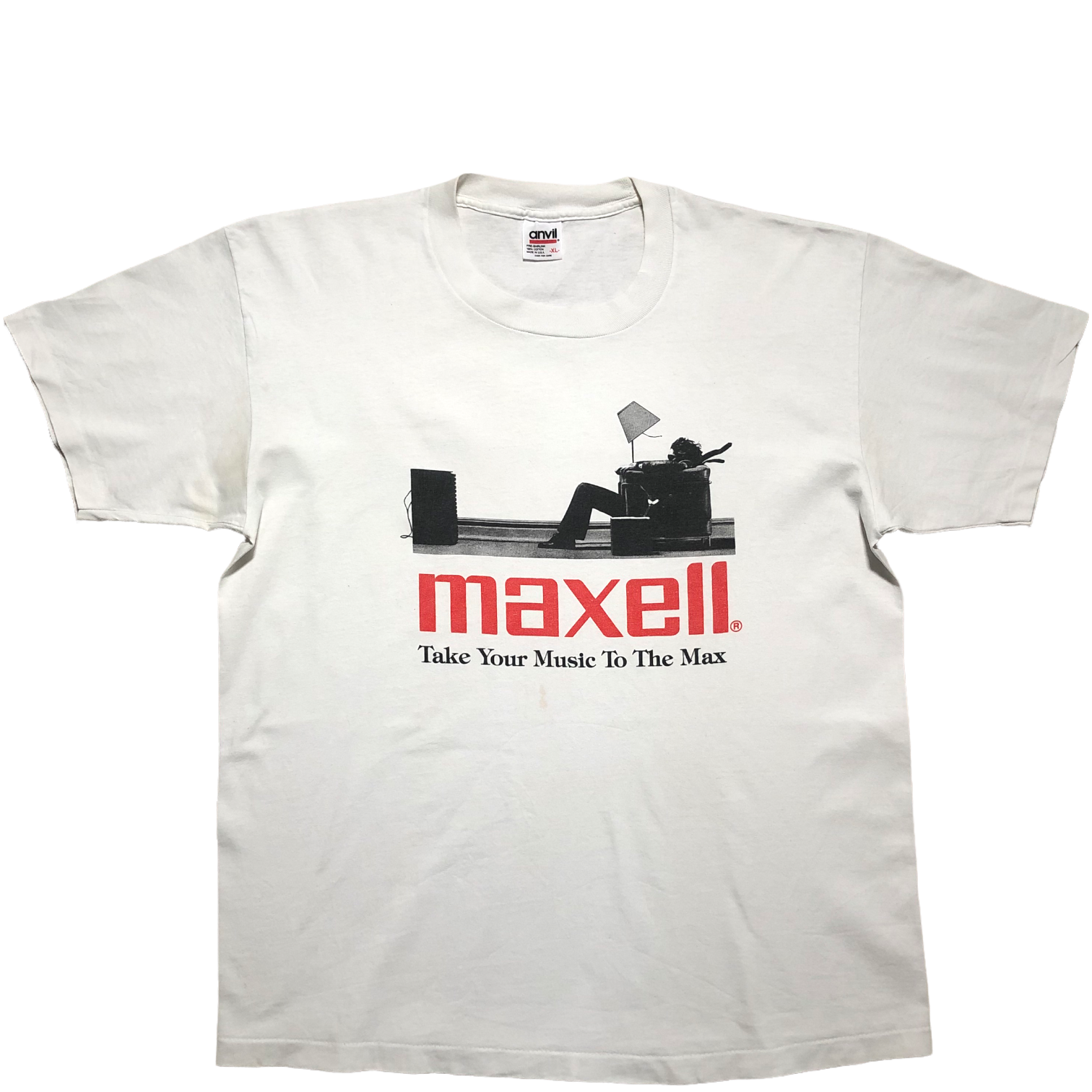 '90S MAXELL "TAKE YOUR MUSIC TO THE MAX" - XL - Nostalgic Appreciation