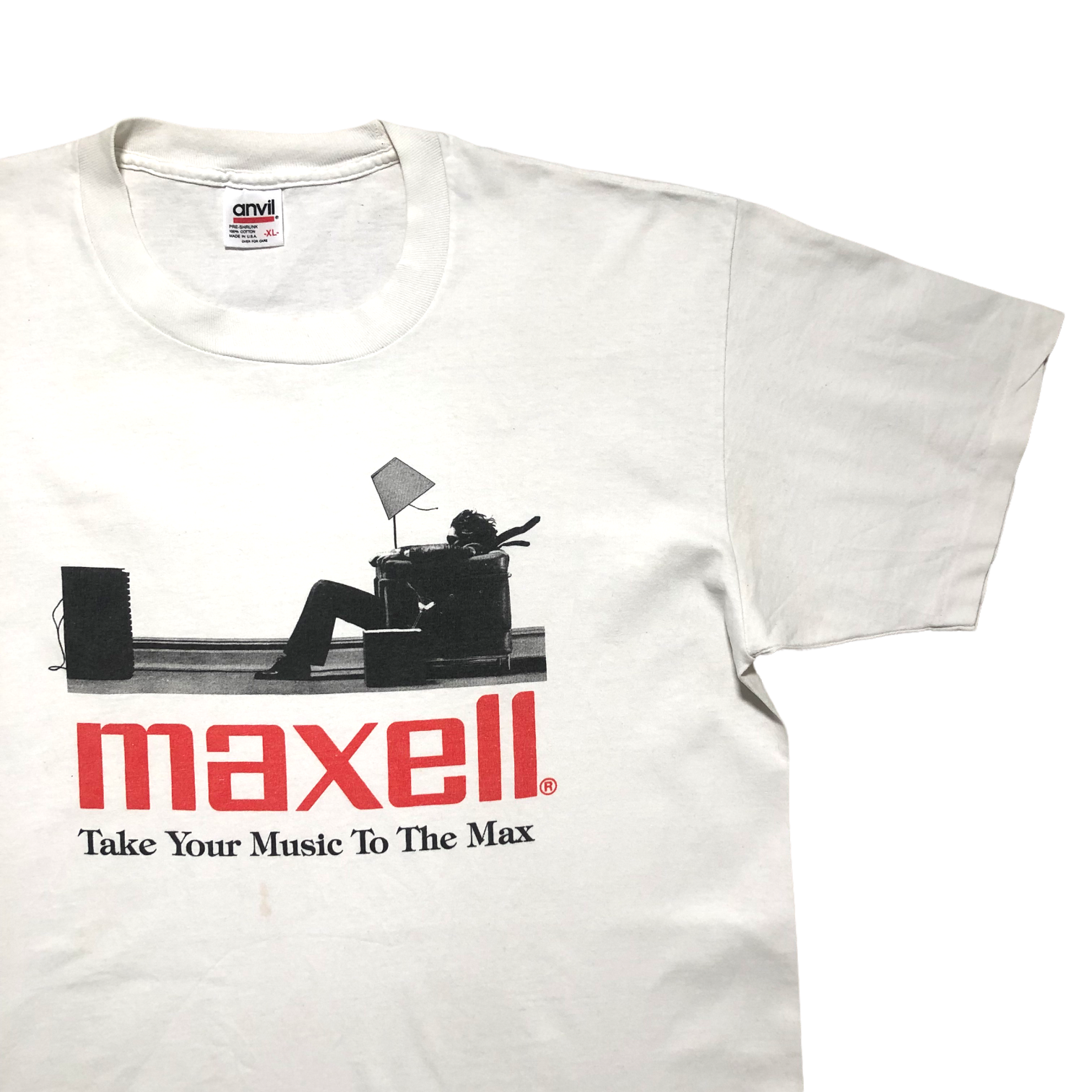 '90S MAXELL "TAKE YOUR MUSIC TO THE MAX" - XL - Nostalgic Appreciation