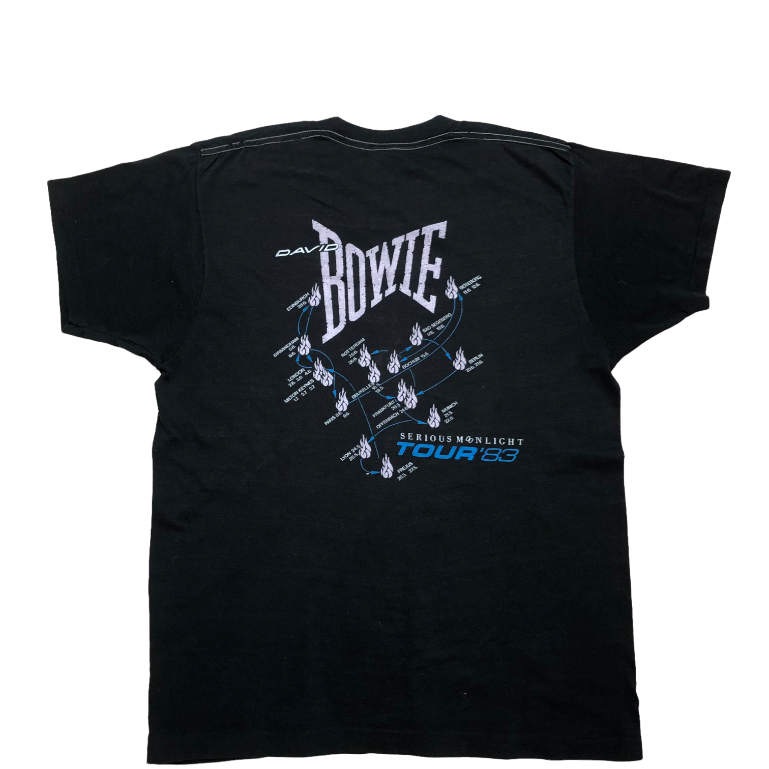 1983 DAVID BOWIE "SERIOUS MOONLIGHT TOUR" - XL - Nostalgic Appreciation