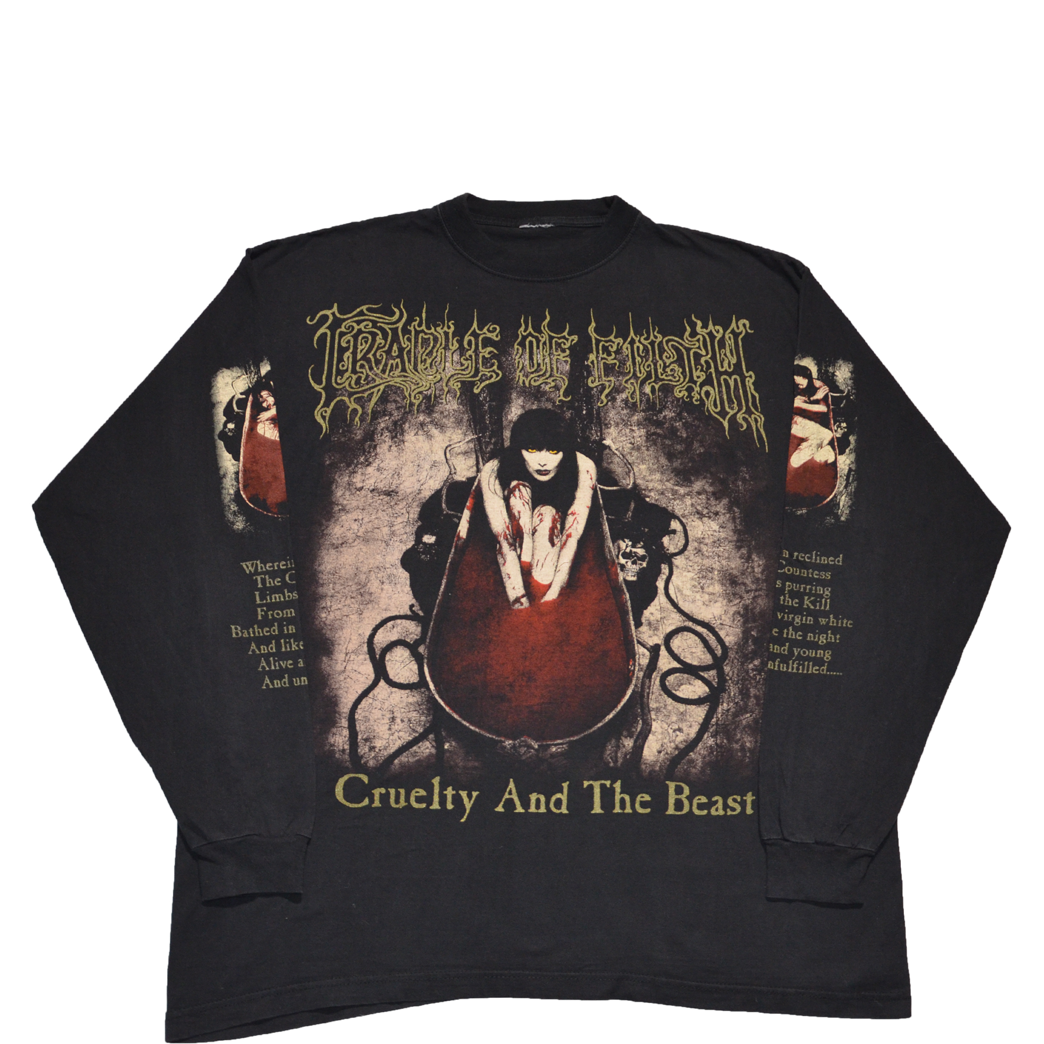 1998 CRADLE OF FILTH "CRUELTY AND THE BEAST" - XL - Nostalgic Appreciation