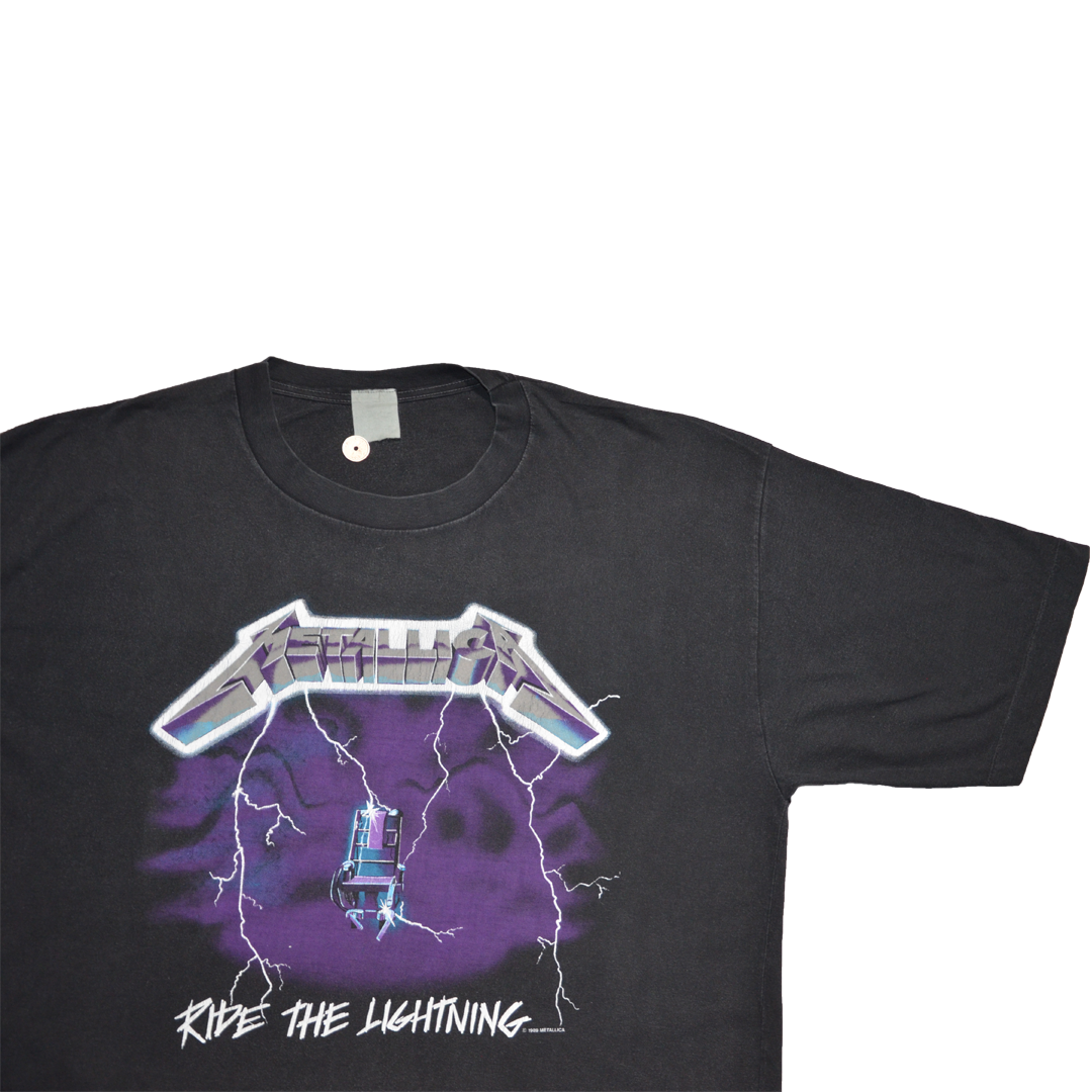 1989 METALLICA "RIDE THE LIGHTNING/KILL 'EM ALL" - XL - Nostalgic Appreciation